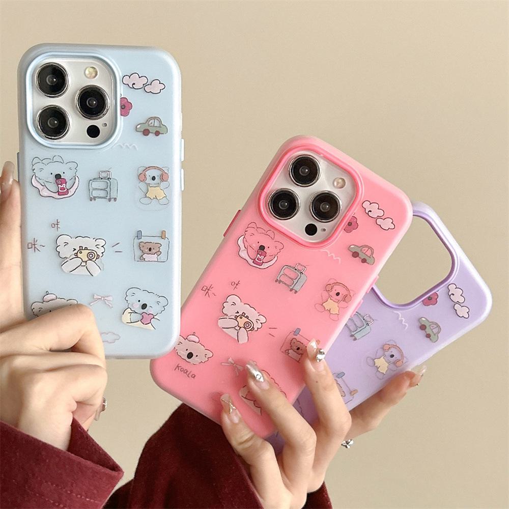 

Cartoon Koala iPhone 13ProMax Case - Dual Protective Cover for iPhone 14Pro