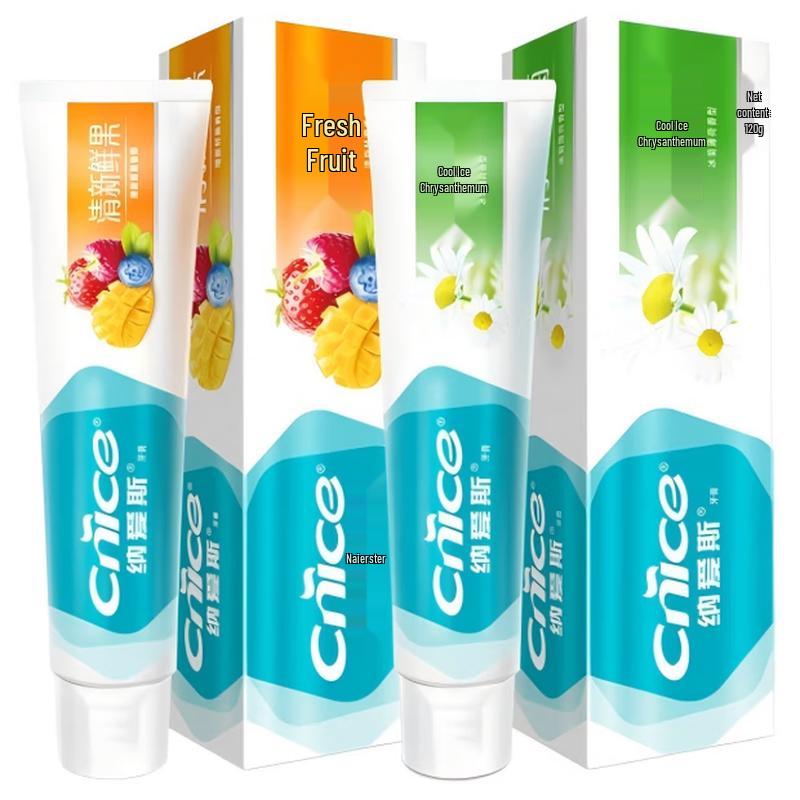 

NICE 120g Fresh Fruit & Cool Ice Chrysanthemum Toothpaste 2-Pack
