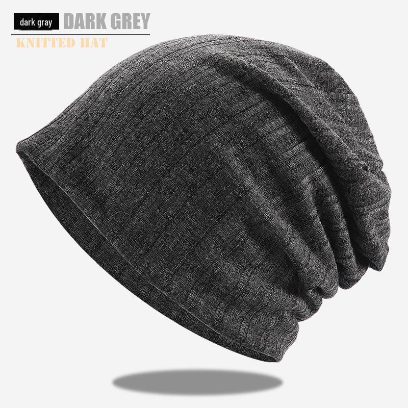 

Легкие пуловеры на весну, лето и осень: Дышащие мягкие шапки для мужчин и женщин - европейская и американская мода. One Size / Elastic темно-серого