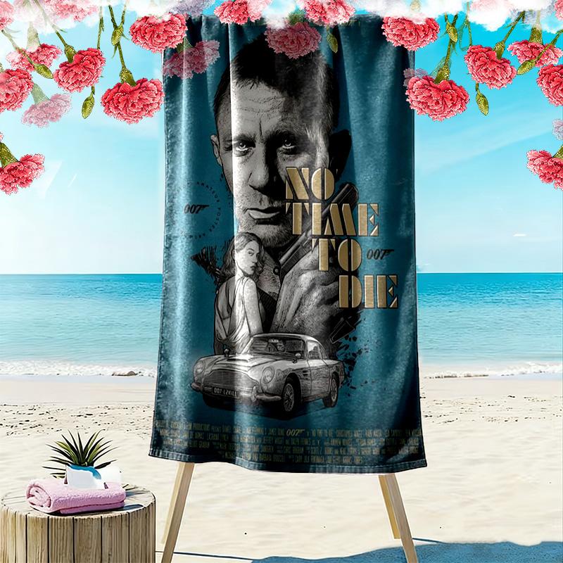 007: Spectre Danger beach towel Beach towel for vacation photos Outdoor camping quick-drying swim towel Absorbent bath towel swim beach towel Comfort