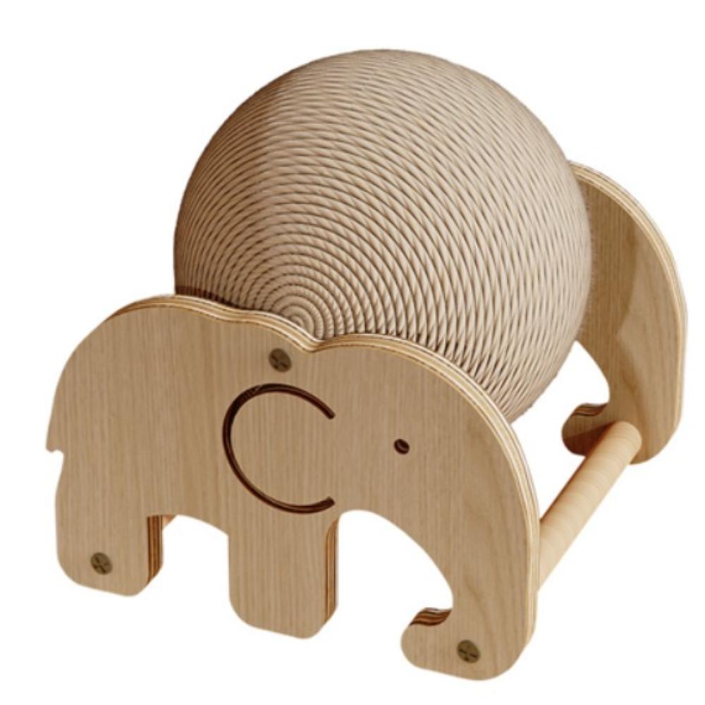 

Когтеточка для кошек в форме слона, милые жевательные игрушки для кошек, товары для питомцев, игрушка-шар для царапания когтей, игровое время для питомца