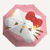 1pc Hello Kitty Automatic Folding Umbrella, Portable Collapsible Design, 8-Rib Iron Frame, , All-Season Casual Outdoor Accessory yy0901110