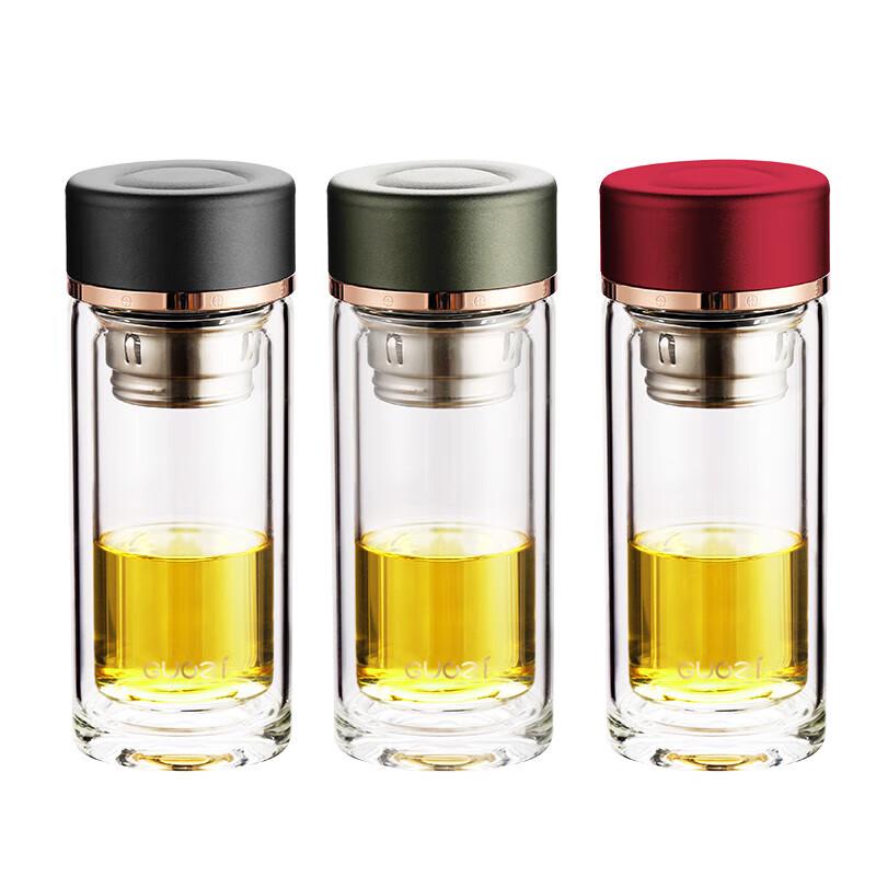 GUOZI Ruili Double-Layer Glass Travel Mug