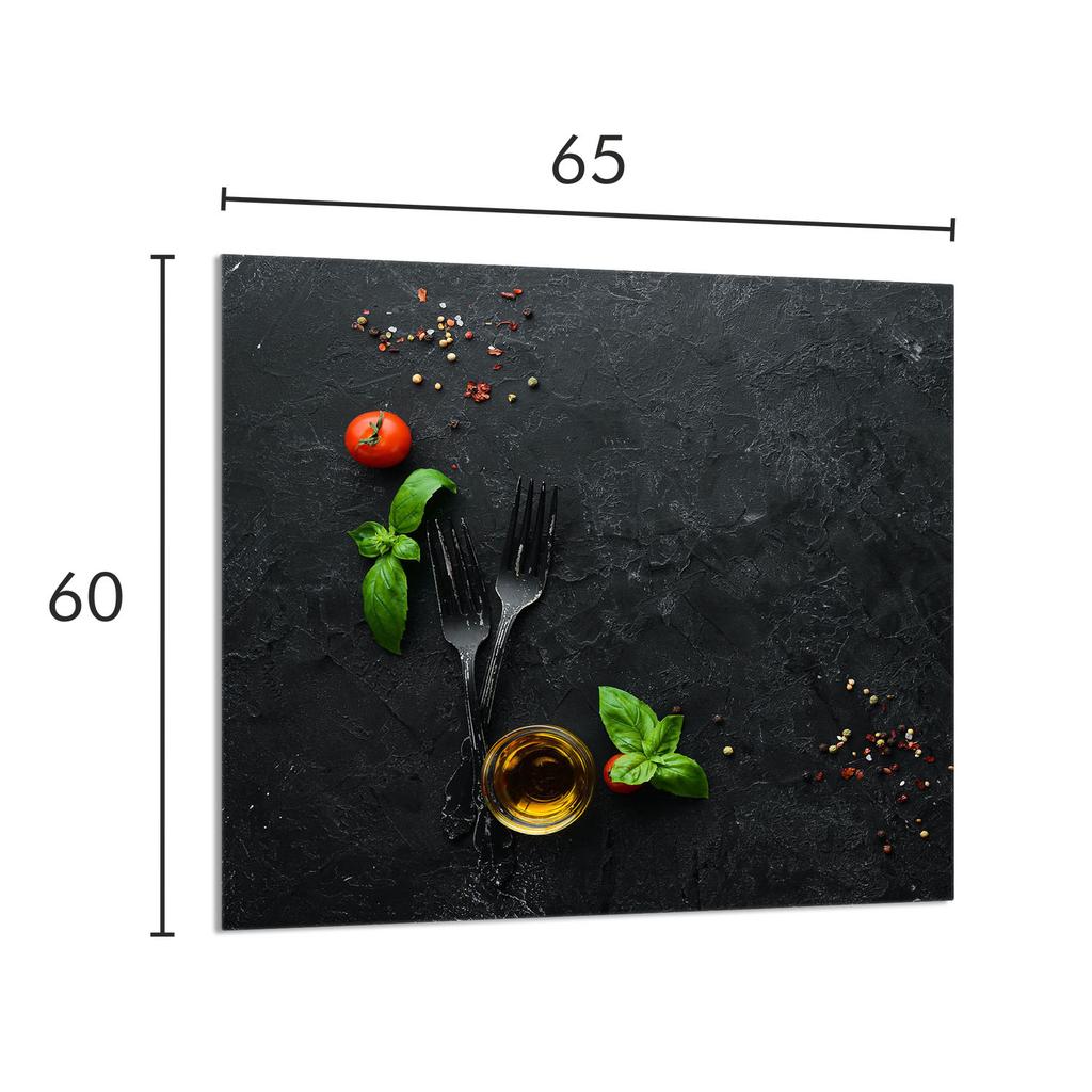 PANEL SZKLANY DO KUCHNI 65x60 Łupek