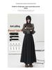 Women's High-Waist Wool Pleated A-Line Skirt - Autumn/Winter Mid-Length Swing Skirt