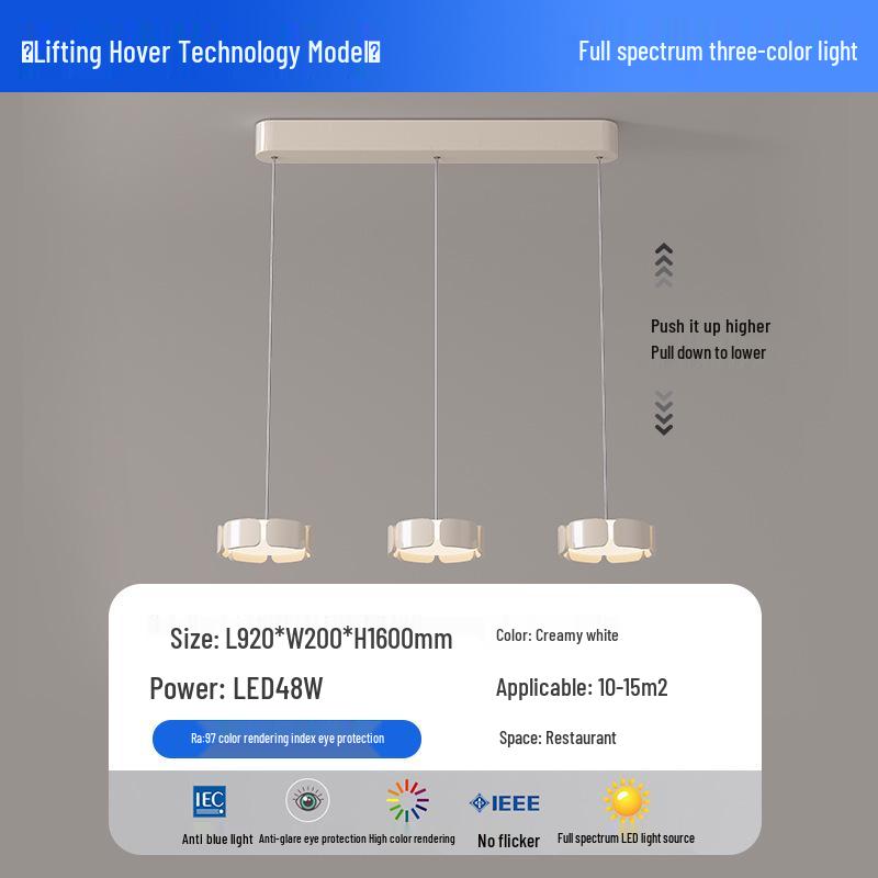 Italian Minimalist Bedside Pendant Light 2025 - Adjustable Height, Atmospheric Design for Bedroom or Entrance Room
