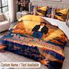 Custom Name Text 3Pcs Bedding Set Benson Boone Duvet Cover And Two Pillowcases