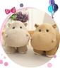 Adorable Hippo Elephant Plush Toy - Children's Soothing Doll & Zoo Animal Souvenir Gift