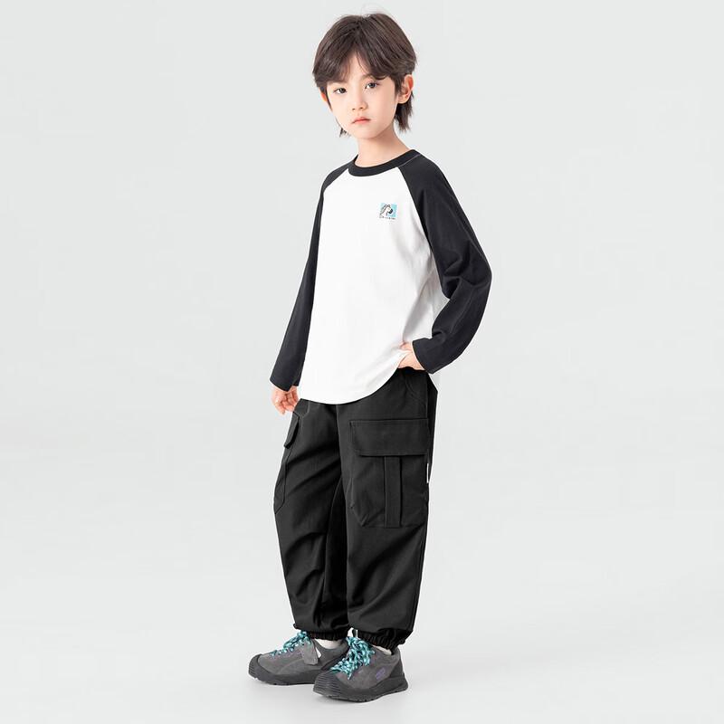 Boys' Casual Pleated Pocket Cargo Pants
