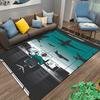Flannel Rug Air Traffic Controller Control Tower Planes Illustration Decor Carpet for Living Room Office