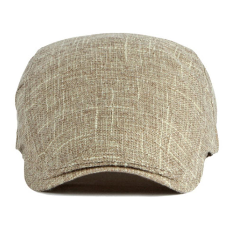 HT4011 Mens Berets Women New Spring Summer Sun Hat Male Female Ivy Flat Cap Artist Painter Beret Hat Male Female Linen Beret Cap