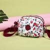 Torba na ramię z nylonu z nadrukiem, torba na kwiaty, mała torba kwadratowa z wieloma przegródkami, torba wielowarstwowa