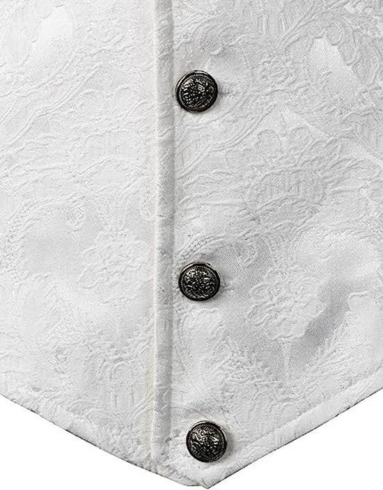 Mittelalterliches Gothic Herrenkostüm lange Weste für Halloween