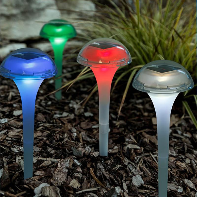 

6PCS RGB 7 Colors Change LED Solar Garden Light Outdoor Waterproof Lawn Lamp for Decoration #473