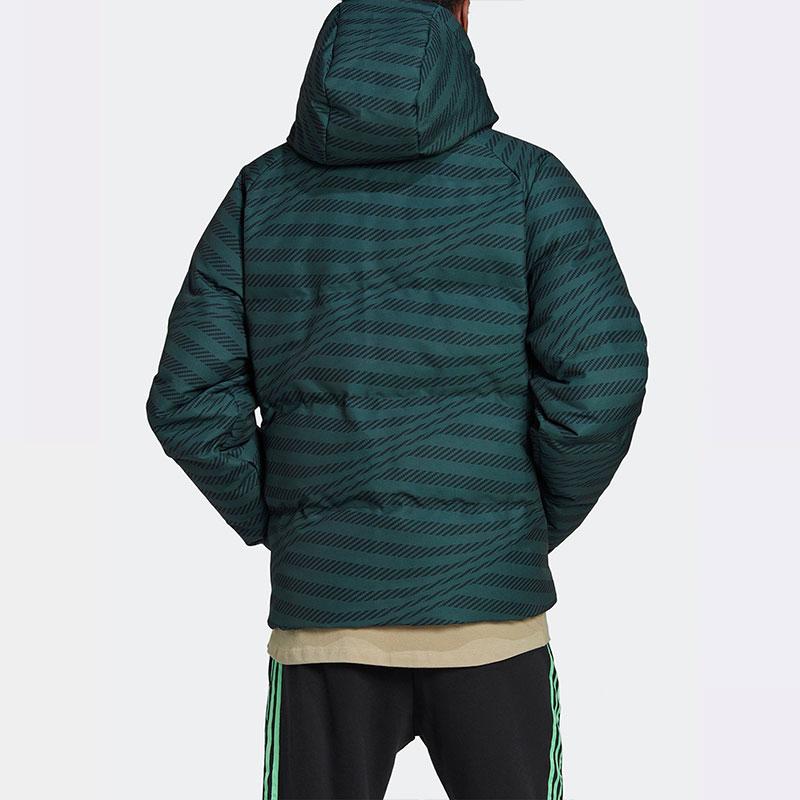 Adidas Real Madrid Embroidered Logo Sports Down Jacket With Hood Men Outerwear Green HD1335