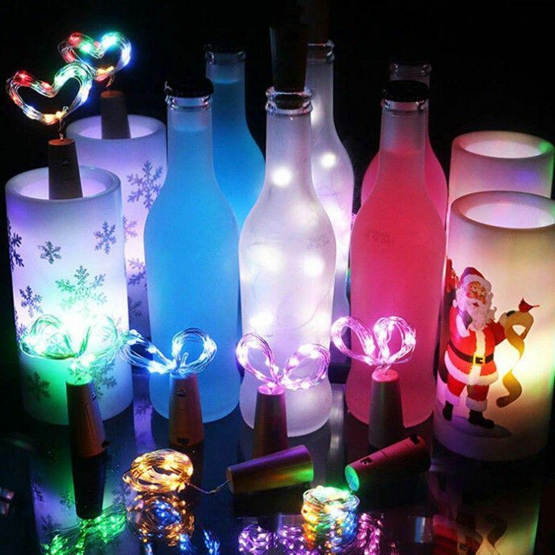 20LED Wine Bottle Cork Shaped String Fairy Lights Night Lamp Faddish Battery ZKStar WBL