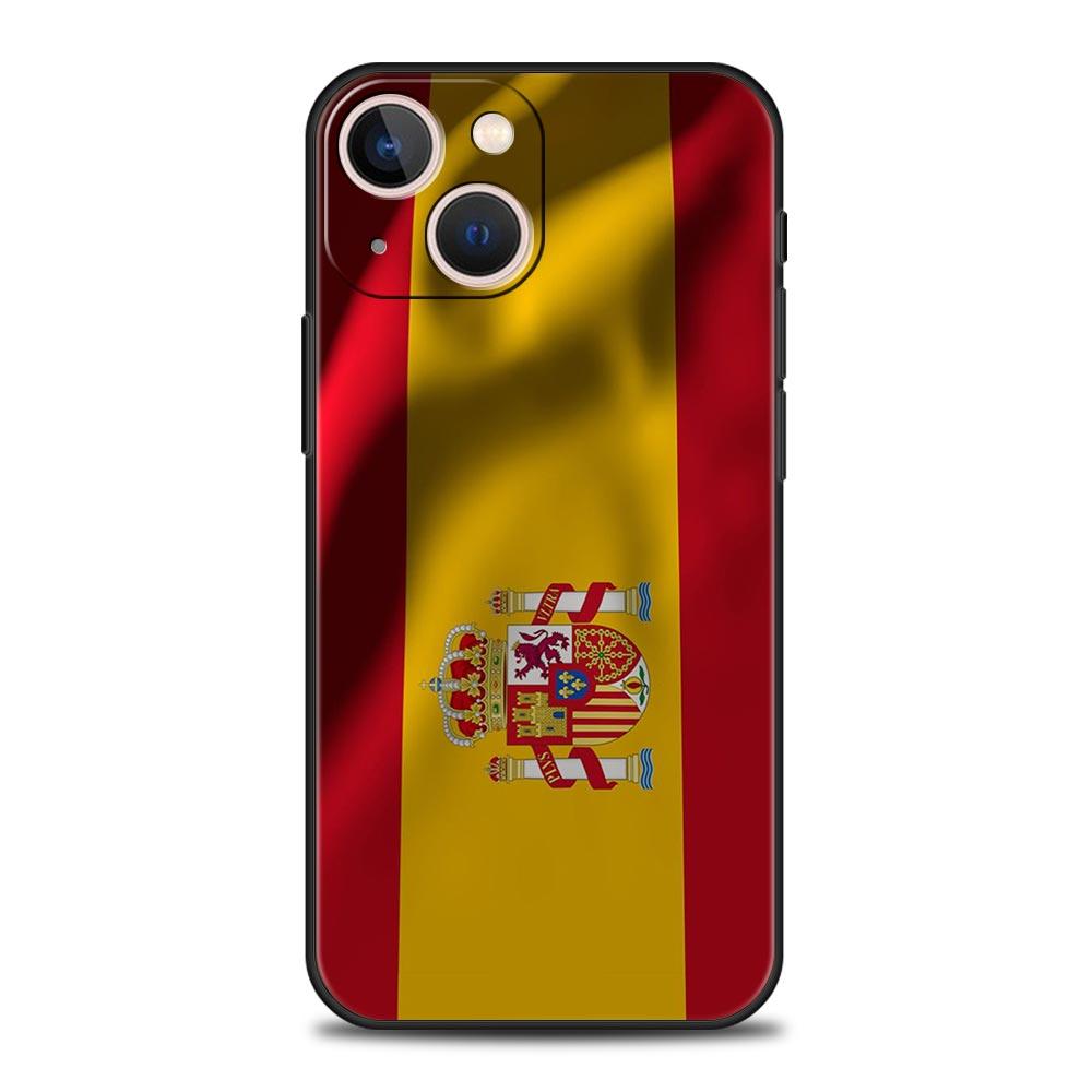 Spanien Stier Flagge Luxus Handyhülle Für iPhone 16 13 15 14 12 11 Pro MAX XR X SE XS 7 8 Plus Weiches TPU Stoßfeste Hülle