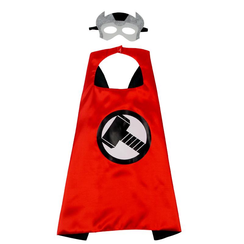 June 1 Kids' Hero Anime Cape: Cartoon Superman, Captain America, Hulk Costume