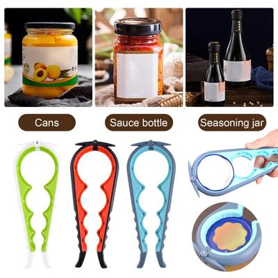 5 In 1 Bottle Opener Easy Grip Jar Opener for Arthritis Hands Quick Opening