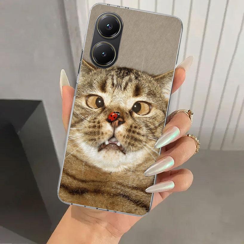 Pet Cat Funny Memes Phone Case for Xiaomi Poco X5 X6 X7 Pro F7 Ultra M7 Redmi 15 15C 13 13C 12 12C 10 10A 10C 9 9A 9C 9T Shell P