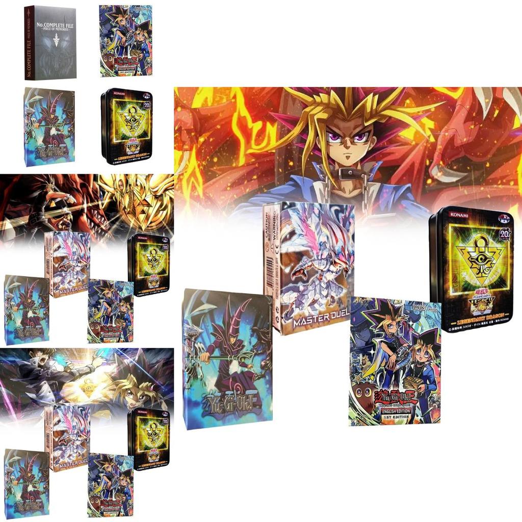 Sada karet Game Master Yugioh s klasickými a fóliovými sběratelskými kartami pro sběratele karet
