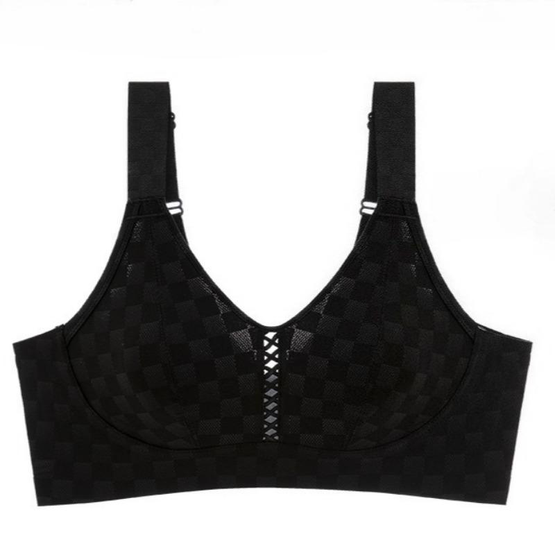 Adjustable Gather and Close The Breast Large Size Bra Anti-sagging Liquid Foundation Seamless Underwear Women's Big Breasts Small Bra