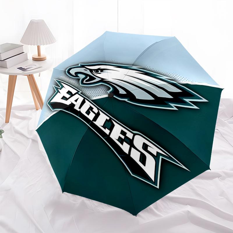 Printed Philadelphia Eagles LOGOPrinted Folding Umbrella,Outdoor,Leisure,And Travel Umbrella,Durable Umbrella Fabric,Birthday And Holiday Gift