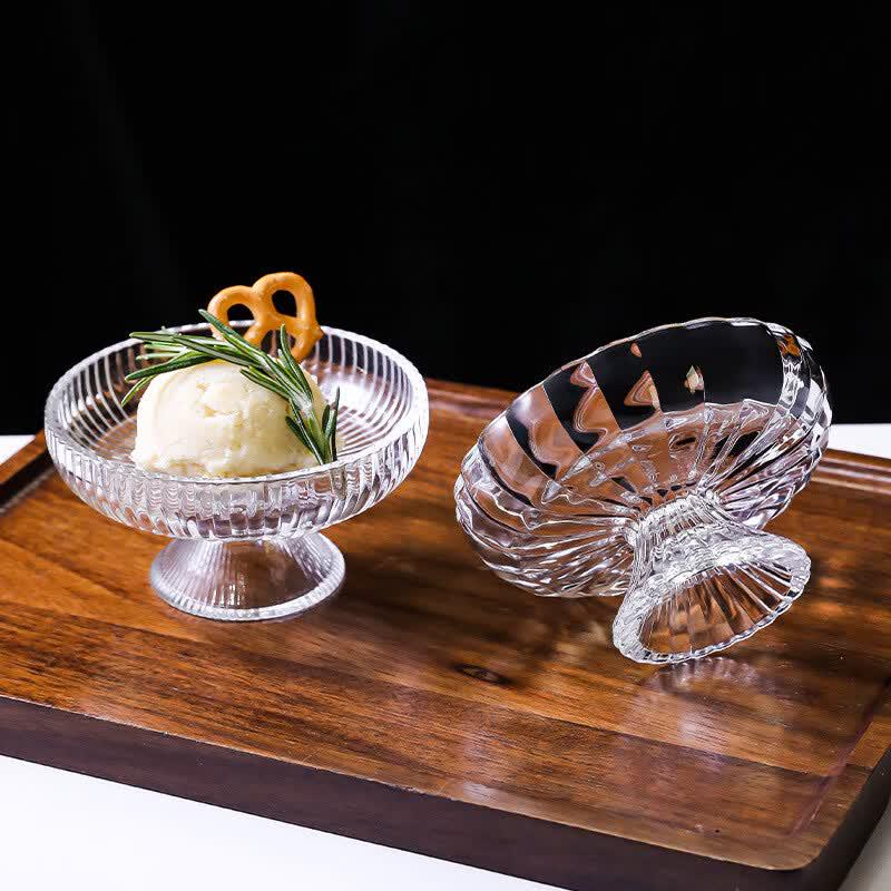 Transparent Glass Dessert & Drink Cups