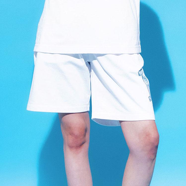 New MLB Mlb Cashew Flower Casual Shorts Unisex White 3ASPI0133-07WHS