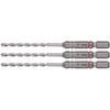 VESSEL Bohrersatz für Feinsteinzeug, 3,4 mm, 3-teiliges Set, APD3S-3.4