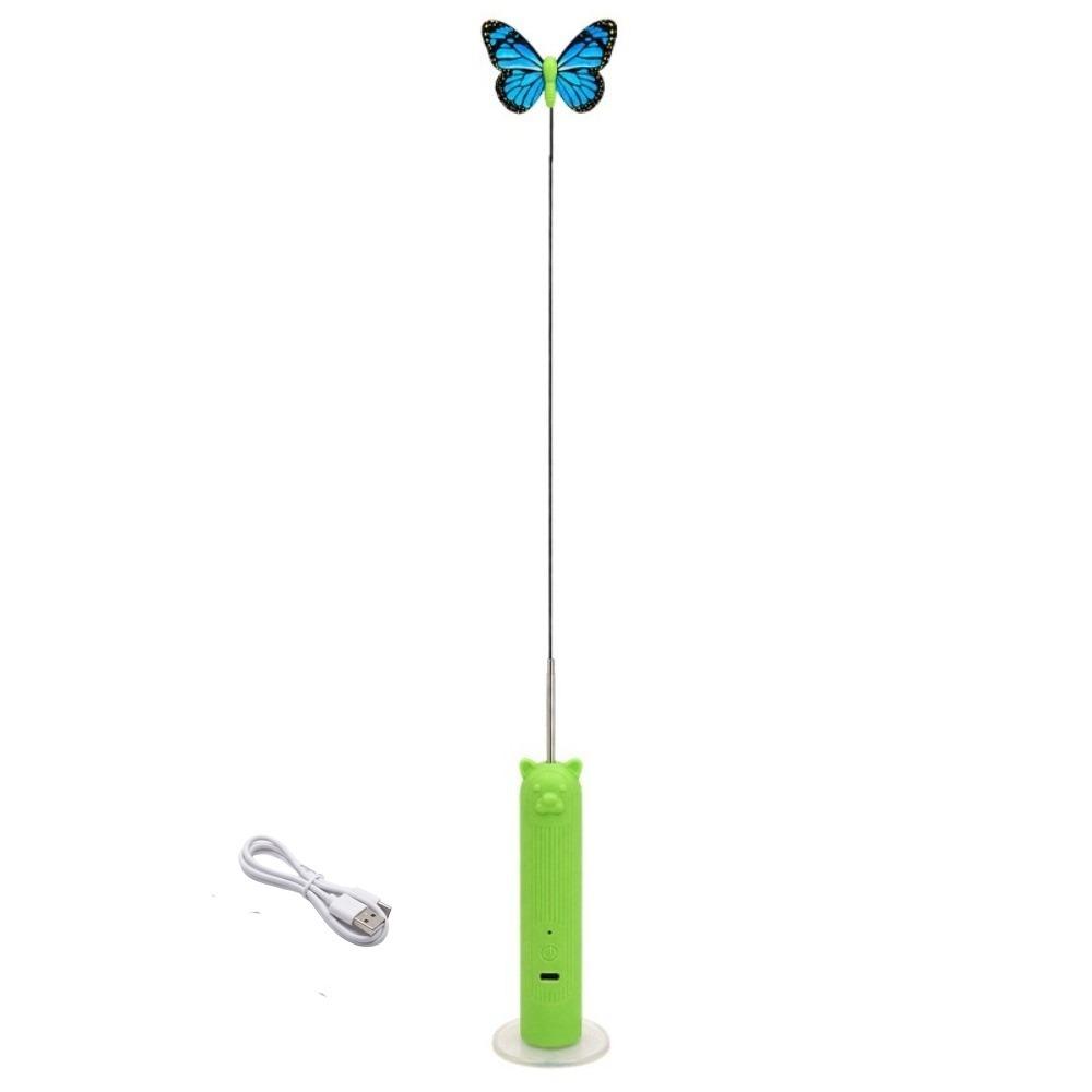 360° Rotation Automatic Cat Toy USB Rechargeable Electric Butterfly Flying Cat Toy Self Play