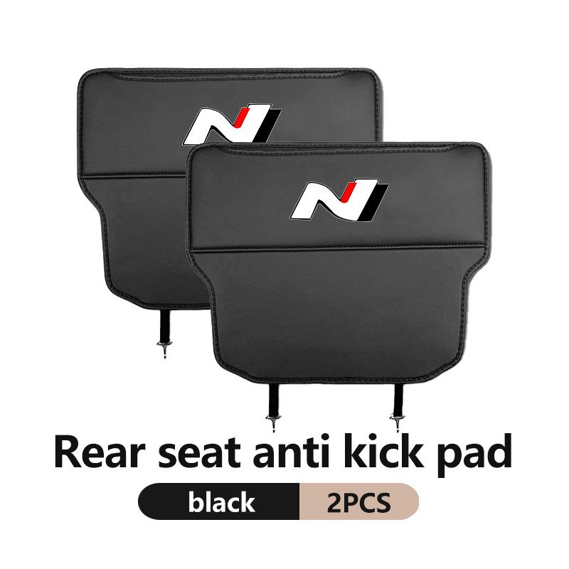 Car Interior Seat Back Anti Child Kick Protector Pad Auto Storage Accessories For Hyundai N Line Tiburon Coupe Tuscani I30 I20 RR9