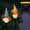 Outdoor Halloween Ghosts Pathway Light Waterproof Ghost Pathway Stake Lights for Garden Yard Pathway Party Decoration