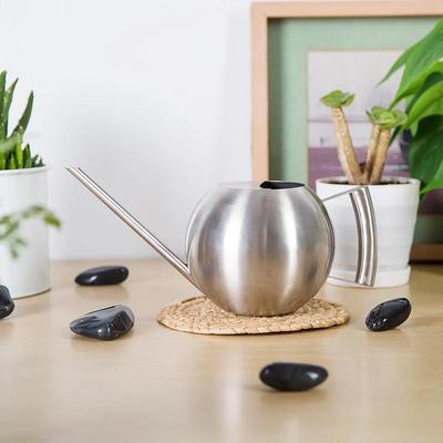 1000ML Long Mouth Flower Watering Can Flower Potted Watering Kettle Stainless Steel Curved Mouth Plant Sprinkler Gardening Tools