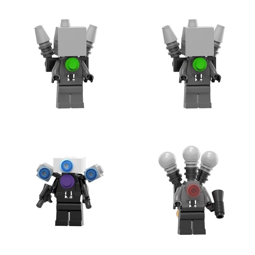 Lg1011 Toilet Man Vs Surveillance Man Series Mic Man Signal Light Man Assembly Building Block Toy Bag