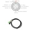 1Pc E-bike Motor Convert Extension Cable Waterproof Connector Male 9 Pin 106.5cm