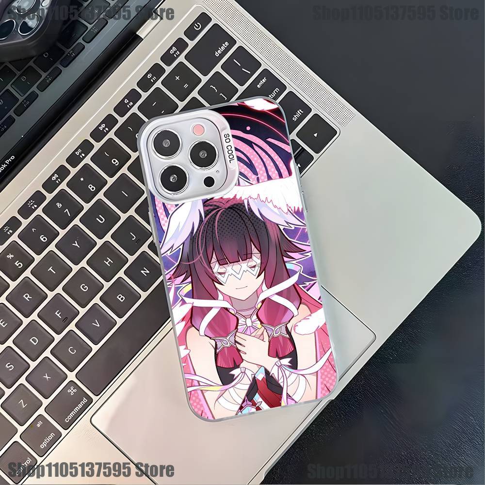 G-Genshin Impact Columbina Phone Case For iPhone 17,16,15,14,13,12,11,Pro,XS,Max,Plus,Mini,SE4,E White Matte Shockproof Cover