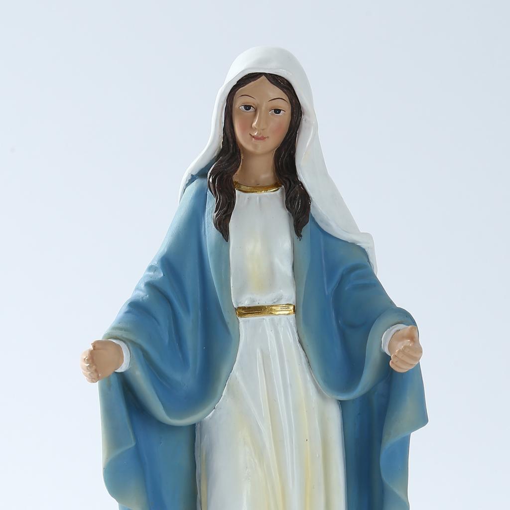 8'' Virgin Mary Religious Figurine Christian Sculpture Home Decoration Gifts