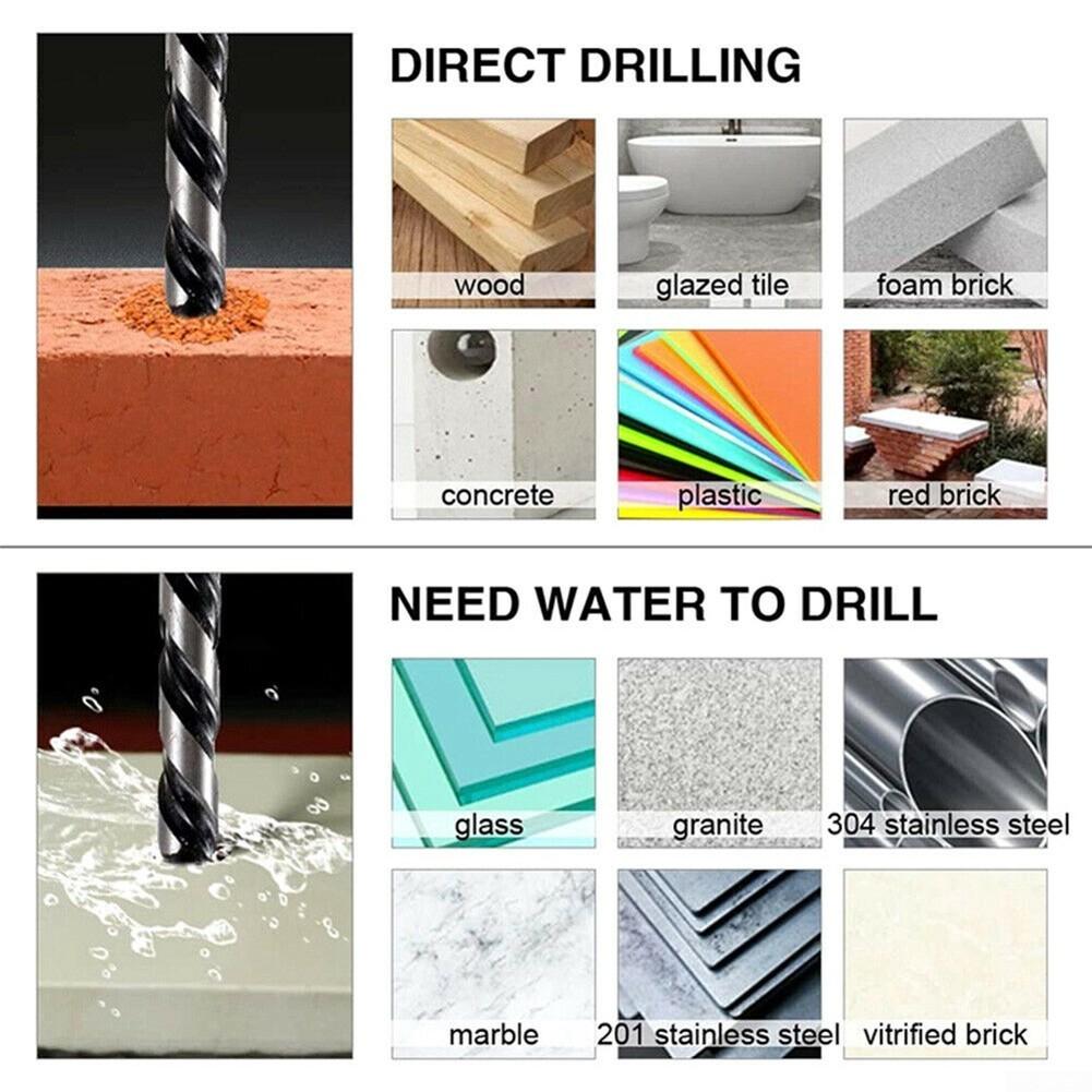 Drill Bits 10PCS 6mm Drill Bit For Porcelain Tile Concrete Brick