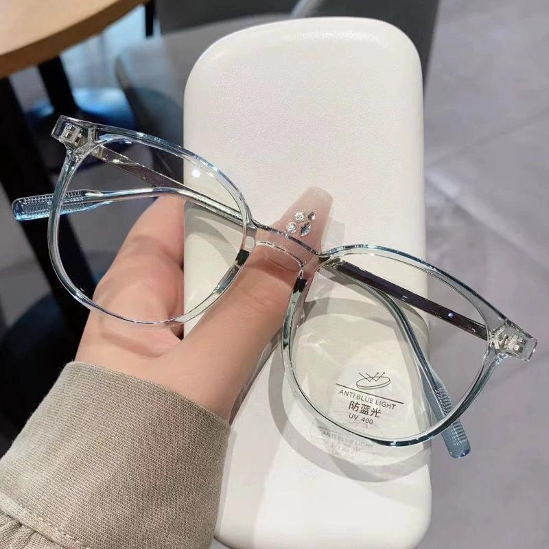 New Big Frame Anti Blue Light Glasses TR90 Ultralight Unisex Prescription Eyewear for Myopia Near Sight