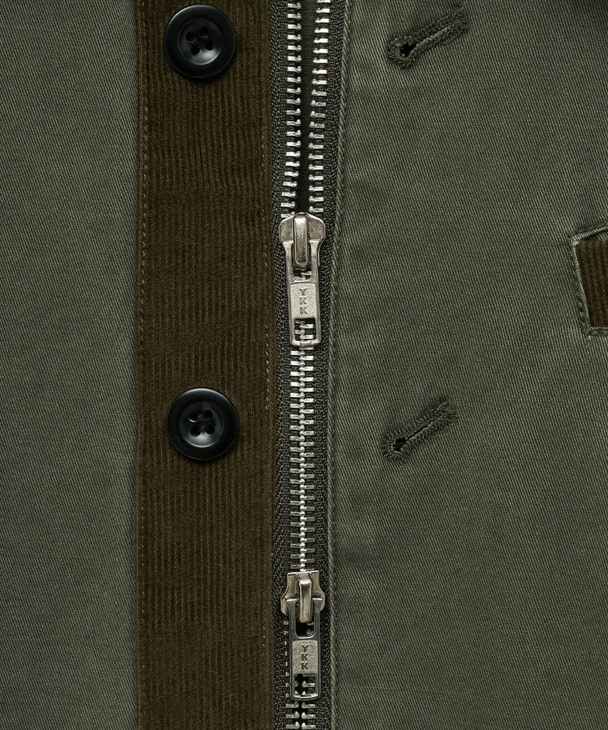 Intempomood Mechanic Button Detail Jacket_Khaki