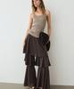Masimodutti Frill Detail Fluid Skirt Pants
