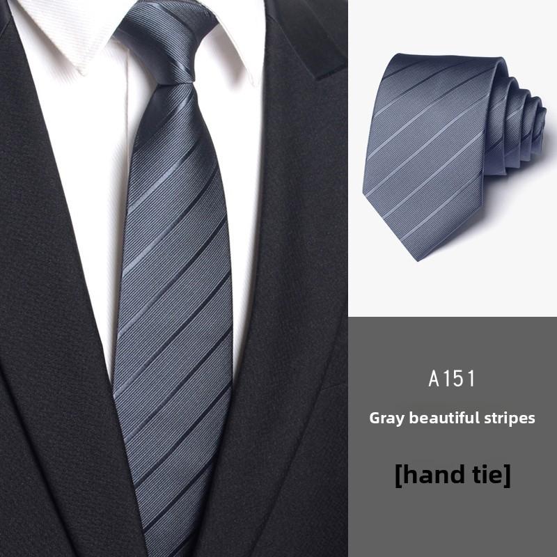 Herren Krawatte mit Streifenmuster und Reißverschluss für formelle Kleidung