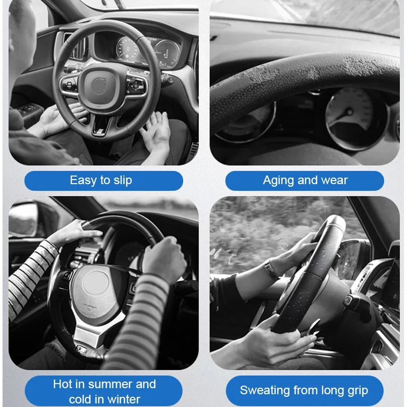 2026 Für Mazda Lenkradabdeckung Echtes Leder Kohlefaser Passend Axela Atenza CX30 CX4 CX5 CX8 CX3 CX9 CX50 CX60 CX70 CX80 MX30