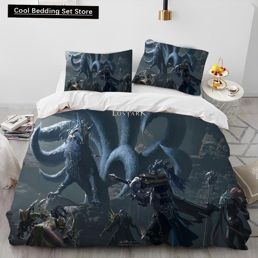 3D Lost ARK Game Gamer Cartoon Comforter Bedding Set,Duvet Cover Bed Set Quilt Cover Pillowcase,king Queen Size Bedding Set Kids