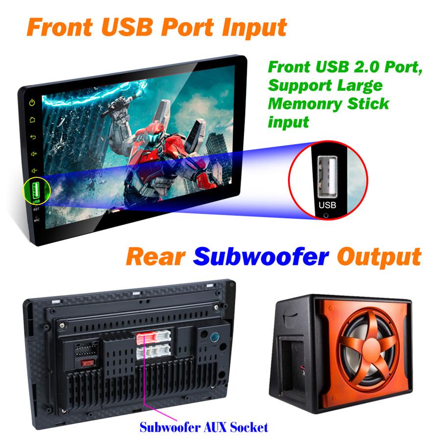 9inch 2Din for Multimedia Player Auto MP5 Player MP5 Player Car MP5 Player Radio Car Stereo Automotive FM bluetooth Touchable