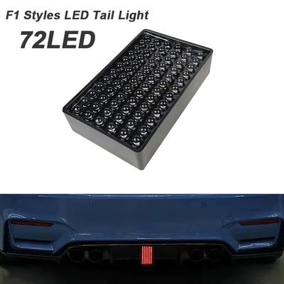 Universelles 12V 72-LED F1 Style Pilotenlicht Auto Rückbrems-Rücklicht (Klare/Rote Perlen)