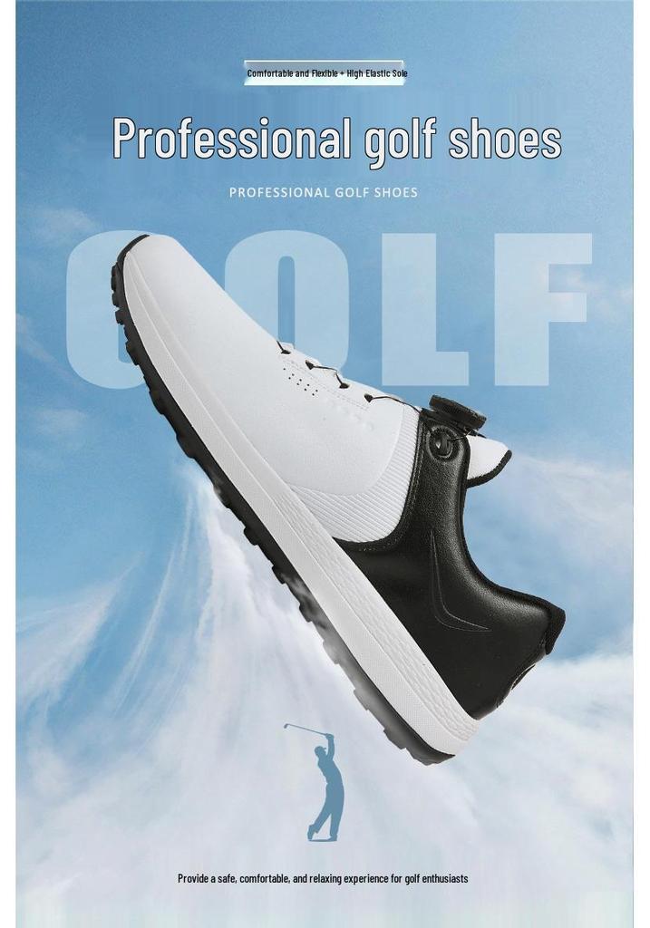 Men's Spikeless Golf Shoes Large Size 40-47 - Professional Outdoor Training Footwear
