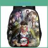 Mochila Espaçosa Demon Slayer Tecido Oxford Unissex Mochila Escolar Inspirada em Anime