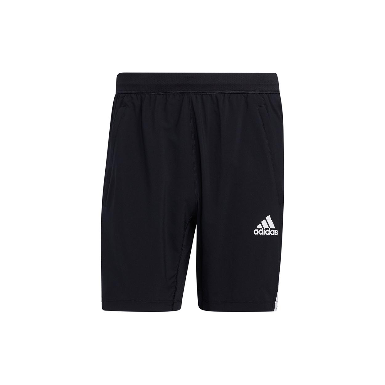adidas Aero 3s Sho Stripe Training Running Logo Sports Shorts Black Men s GM0643 L